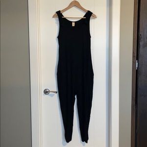 Smash + Tess Sweetheart Romper in Midnight black